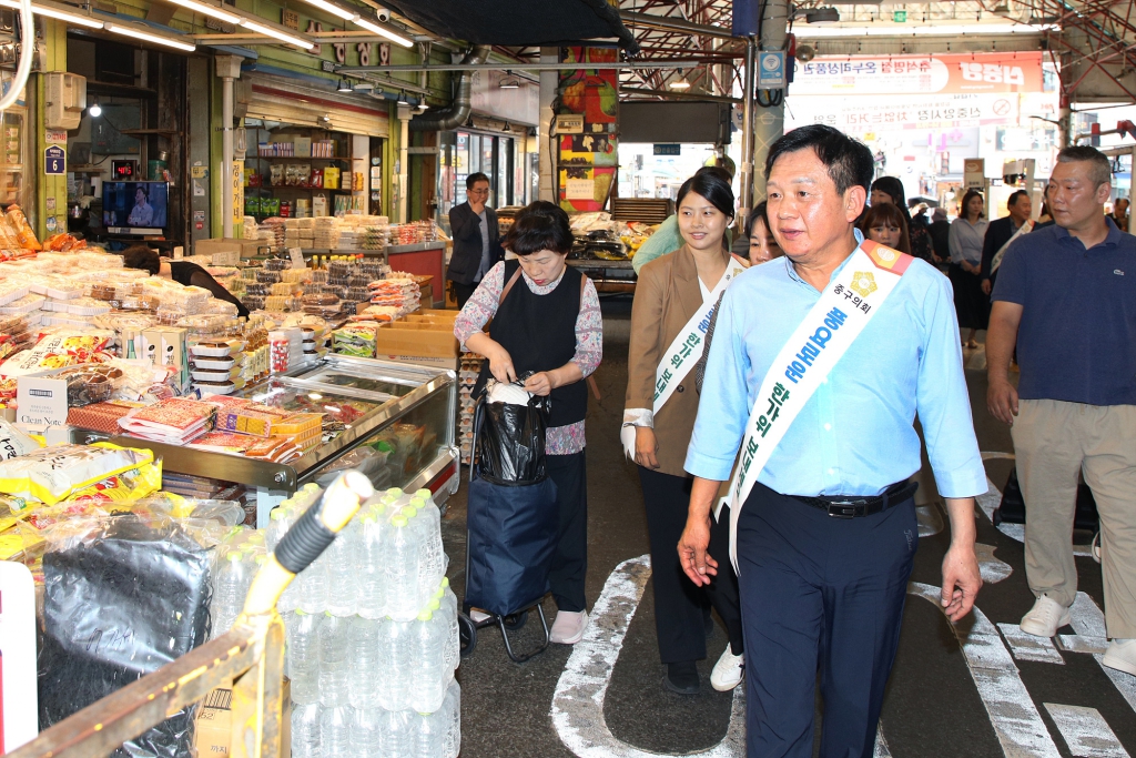 추석맞이 중앙시장 격려 방문 이미지(2)